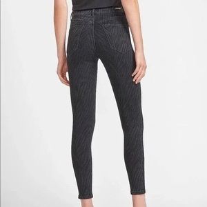 Express black high waist zebra print jeans